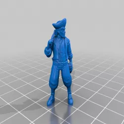 Drunk pirate (28mm DnD miniature)
