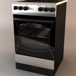 Electric stove Hansa FCCX 3d model