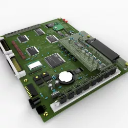 Electronic Circuit Board 3d model