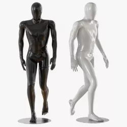 Faceless walking mannequin 12 3d model
