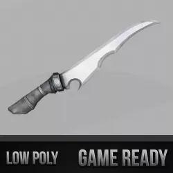 Fantasy Sharp Knife 01 3d model