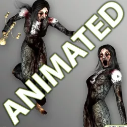 Female Zombie 3d model