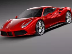 Ferrari 488 GTB 2016 3d model