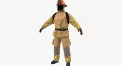Firefighter Uniform 3d model