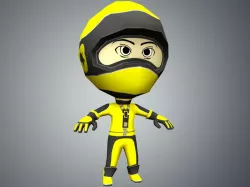 Flip Rider Character 2 3d model