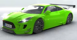 Generic Sports Car GT3 Realtime 3d model
