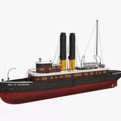George Washburn Tugboat 3d model