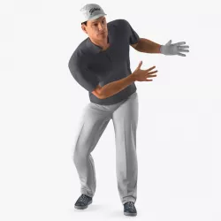 Golf Player Rigged 3d model