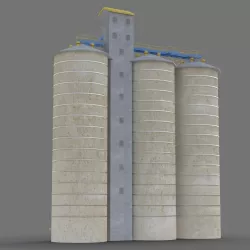Grain Elevator 3d model