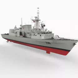 Halifax Class Frigate 3d model