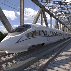 High-speed Electric Train Siemens Velaro CRH China 3d model