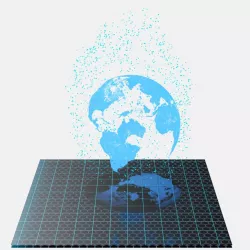 Hologram Earth Planet 3d model