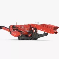 Hydraulic Cone Crusher Machine Terex Finlay C1540 Rigged 3d model