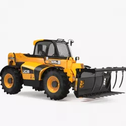Hydraulic Telehandler Forklift JCB 535 3d model