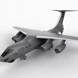IL-76MD - Indian Airforce 3d model
