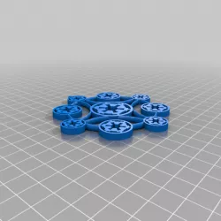 Imperial Symbol Snowflake Christmas Ornament