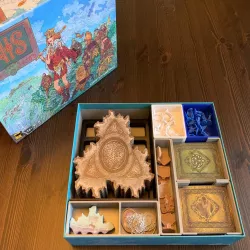 Inis Board Game Organizer with Seasons of Inis Expansion