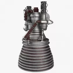 J2 Rocket Engine 3d model