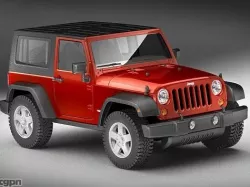 Jeep Wrangler 2007 3d model
