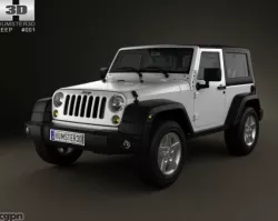 Jeep Wrangler Rubicon Hardtop 2010 3d model