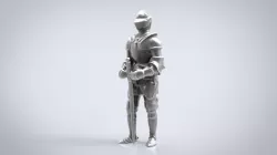 KNIGHT STATUE 3d model