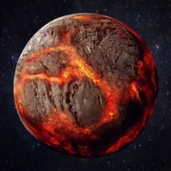 Lava Planet ( Planet 55 Cancri e ) 3d model