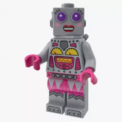 Lego Lady Robot Minifigure 3d model