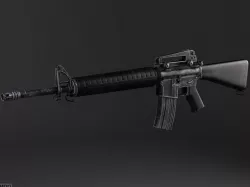 M16A3 rifle 3d model
