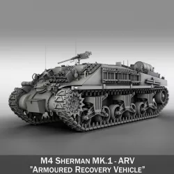 M4 Sherman ARV 3d model