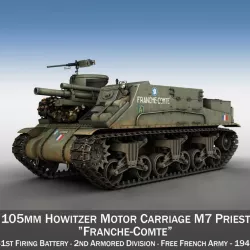 M7 Priest - Franche-Comte 3d model