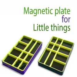 Magnetic plate for little things