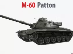 Main Battle Tank M60 Patton 3d model