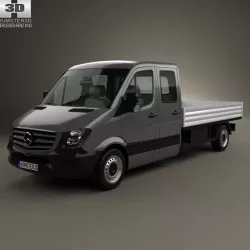 Mercedes-Benz Sprinter Drop Side Double Cab 2013 3d model