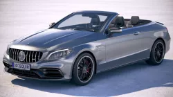 Mercedes C63 S AMG Cabriolet 2019 3d model