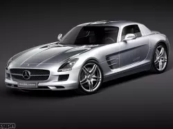 Mercedes SLS 2011 3d model