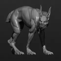 Merged Dog Fantasy Miniature (Version 2.0)