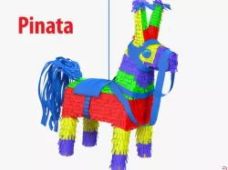 Mexican Donkey Pinata 3d model