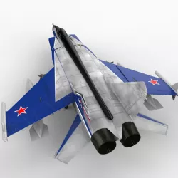 Mikoyan MiG-31 FoxHound 3d model