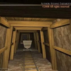 Mine cave 3d model