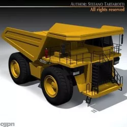 Mine dumper truck 3d model