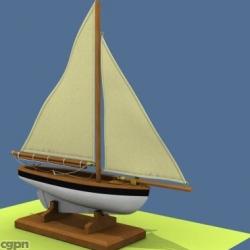 3d sailboat model 【 STLFinder