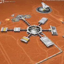 Moon or Mars base 3d model