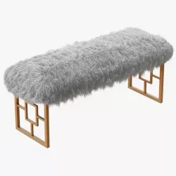 Morris Upholstered Bench 3d model