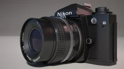 Nikon FE 3d model