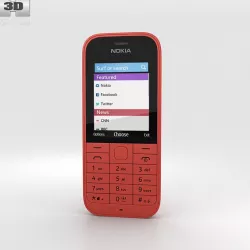 Nokia 220 Red 3d model
