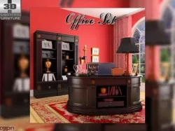 Office Set 19 classic 3d model