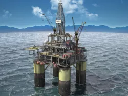 Oil Rig 3d model