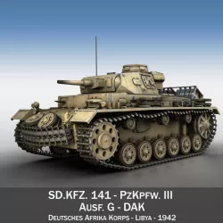 Panzer III - PzKpfw III - Ausf.G 3d model