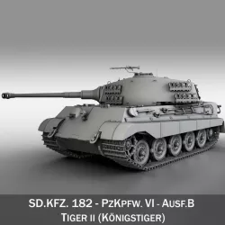 Panzer VI – Ausf B - Tiger II 3d model