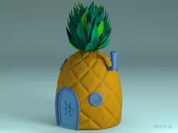 Pineapple SpongeBob 3d model